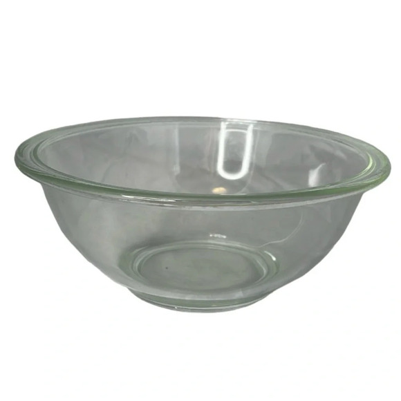 VINTAGE 1980’s PYREX 2.5L Clear Glass Bowl Corning NY USA 325 Oven Microwave - Picture 1 of 8